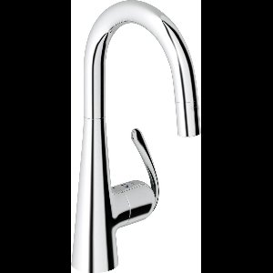 GROHE Zedra Keukenkraan - Met uittrekbare handdouche - Chroom