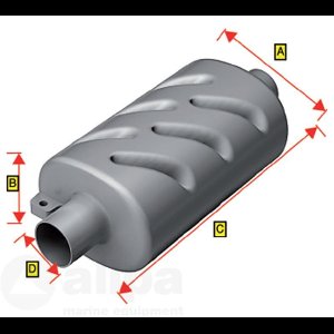 UITLAATDEMPER KUNSTSTOF 40 MM