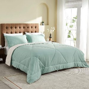 GTB® Dekbed 200x200 - Dekbedovertrek 200x200 Tweepersoons - Zomerdekbed - Mintgroen - 200cm x 200cm x 5cm