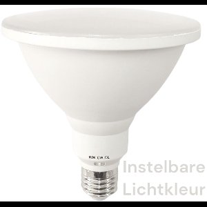 Ledmaxx LED PAR38 15W 110° | Instelbare lichtkleur | IP65 | E27 | Warm Wit-Koel Wit-Daglicht | 15 watt | 25.000 Branduren