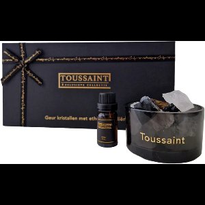 Giftset Geur kristallen met etherische olie Amber | Toussaint Interieur > Luxe geurset met edelsteen