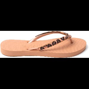 Lazamani - Lanzarote Beach Dames Slippers Leopard Peach - Maat 39/40