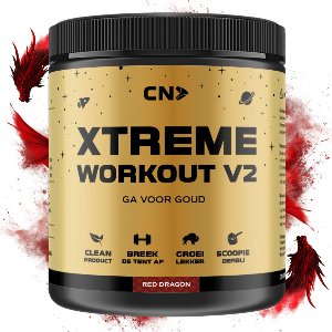CN Supplements Xtreme Workout V2 - Red Dragon - Pre Workout - Met Cafeïne - 300 gram - 38 doseringen