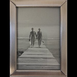 Fotolijst - pas fotolijstje - Mat - 9x6cm - oud zilver