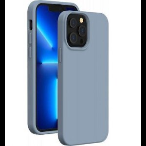 Bigben Connected, Hoesje Geschikt voor Apple iPhone 13 Pro Max Stijf en elegant van zacht aanvoelend siliconen, Blauw