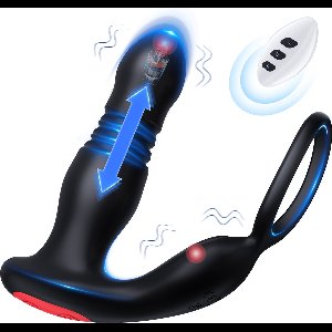 IntiMate® Palos - Prostaat Vibrator met Afstandsbediening - Luxe Prostaatstimulator met Cockring - 7 standen - Ballenstimulator - Volledig universeel Oplaadbaar - Stotende Buttplug - Seksspeeltjes voor Mannen en Vrouwen