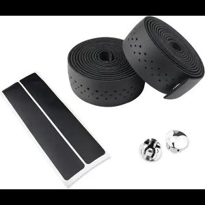 ONF SpeedRibbon Stuurtape - MicroFiber - Stuurlint Racefiets - met Ventilatie - Zwart - 2 Rollen