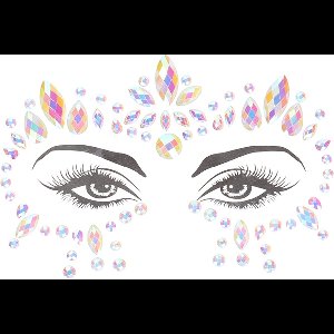Body Jewelry Stickers - Face - Glow in the Dark - Opal