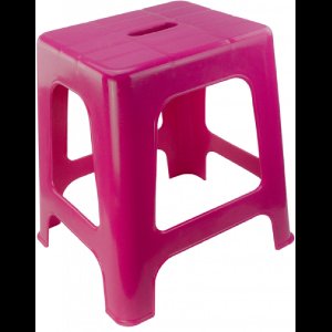 VPlast - Opstapkrukje - Roze - 41x26x32 cm