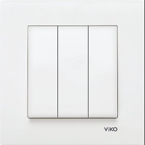 Panasonic Viko-Serieschakelaar 3 line-Wit-Compleet