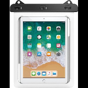 Mobstore Waterdichte Tablethoes Wit - Volledig waterbestendige Tablet hoes - Onderwater hoesje iPad - Waterproof Case - Pouch - Bag - Universeel Geschikt voor alle Tablets - Waterdichte iPad Hoes - Ook voor pasjes