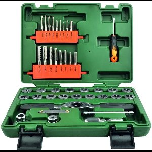 Brüder Mannesmann - 40-delige-Tap- en snijmoerenset - Metrisch - In Handige Cassette - Zeer compleet - 10 jaar garantie