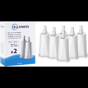 AllSpares waterfilter (6x) geschikt voor Sage koffiemachines vervangingsfilter voor Claro Swiss SES008 / BES008