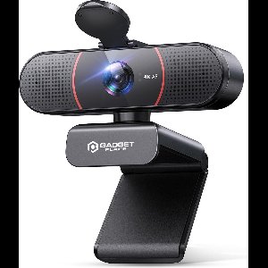 4K Ultra HD Pro Webcam met Ruisvrije Microfoon - Incl. Webcam Cover en USB Adapter - Voor Laptop en PC - Windows en Mac