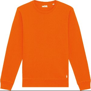 Basic sweater - oranje - L - soBAD. | Crewneck | 100% Organic | Unisex | Sweater heren | Sweater dames