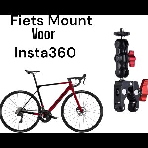 Fiets Mount Voor Insta360 One X5- X4 X3 X2 X R GO-Insta360 one X5 - Aluminium Fiets Mount - Anti Vibraties Tech - Bionic Arm - Fiets Superklem - Insta360 X4 - Bike Mount for Insta360 - Race bike mount