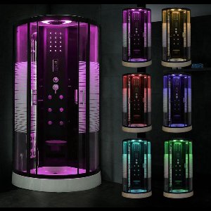 Stoomcabine met waterjets - Halfrond - 90x90 cm