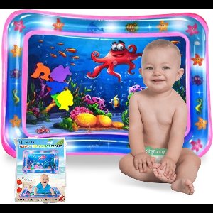 Tenify Waterspeelmat - Watermat - Speelkleed - Opblaasbaar - Tummy Time - Baby Speelgoed 0 Jaar - Kraamcadeau - Roze