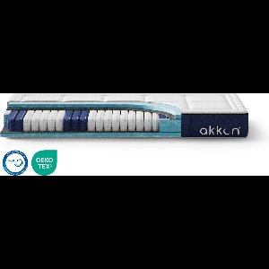 Akkon® Hybrid Pocketvering Matras 100x200 - 25 cm dik | Koudschuim - 9 zones - 100 nachten proefslapen