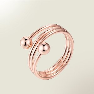 Gezondheidsring magnetisch koper met bolletjes