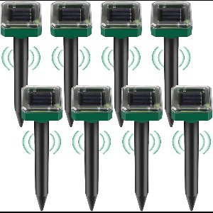 Solacis Mollenverjager - Mollenbestrijding - Ongediertebestrijding - Ultrasoon geluid - Tegen mollen en muizen - Must have voor in de tuin!