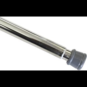 Gardinia spanstang, metalen stang, uitschuifbaar, montage zonder schroeven en boren, diameter 23/26 mm, lengte 125-220 cm, nikkellook