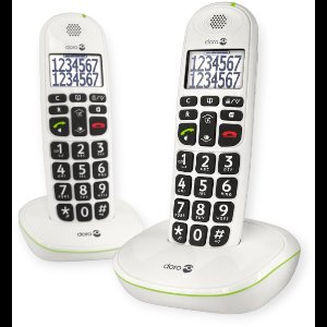 Doro PhoneEasy 110 - Duo DECT telefoon - Wit