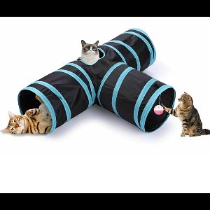 Garpex® Kattentunnel - 3 Gangen - Konijnentunnel - Speeltunnel - Kattenspeelgoed - Kattenspeeltjes - Kruiptunnel