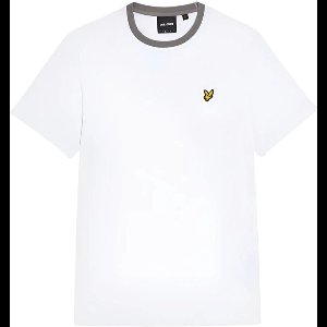 T-shirt met contrasterende halslijn Lyle & Scott