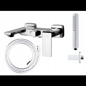 Corsan CMZ055 Douche-badkraan met Uitloop - Chroom