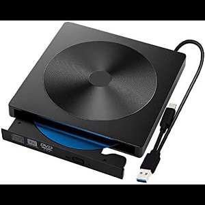 JeiibrZui Externe Cd-Dvd-Station - Cd-Brander Voor Laptop - Hoge Leessnelheden En Schijfbranden Voorkomen - 1 - Zwart