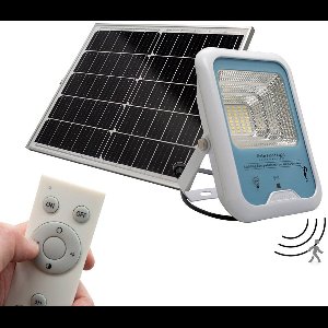 Iplux® Solar LED Schijnwerper PowerBeam Elite 4000 lumen – Hoge Kwaliteit – Bewegingssensor – IP66 – 6000K - Aluminium