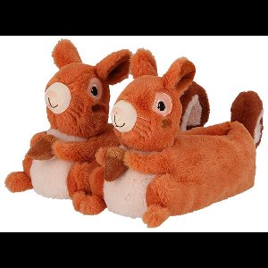 Morethansocks - Sloffen dieren - Eekhoorn pantoffels dames - Maat 37 t/m 42 - Dierensloffen - Sloffen dames - Dames pantoffels