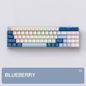 FREEWOLF K65 Mechanisch Gaming Toetsenbord - Side RGB light - 78keys - Mini NumPad - Red Switch - Blueberry