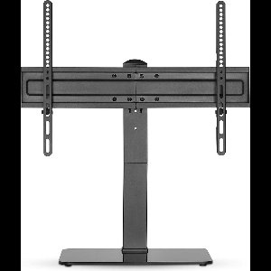 Nedis Vaste TV-Bureaustandaard - 37 - 70 " - Maximaal schermgewicht: 40 kg - Aanpasbare vooraf ingestelde hoogtes - Gehard Glas / Staal - Zwart