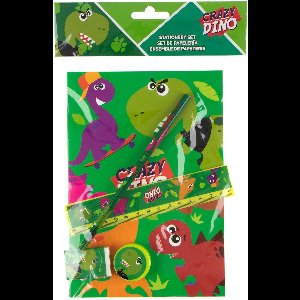 Kids Licensing Schrijfset Crazy Dino 25 X 19 Cm Groen 5-delig
