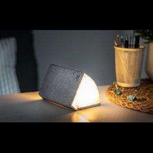 Gingko Mini Smart LED Book Light - grijze stof