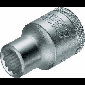 Gedore D 19 33 Doppen kort 1/2' 12-kant UD-Profiel 33mm - 6135840