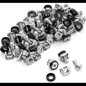 MMOBIEL 50 stuks kooimoeren, schroeven en ringen M6 x 16 mm rackmontage en ringen