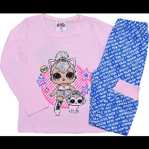 LOL Surprise - Pyjama - Maat 104 - L.O.L. Surprise! - Kinderpyjama - Blauw met Roze