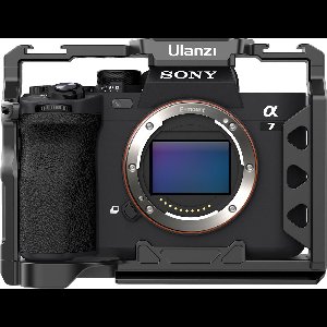 Ulanzi metalen cage voor Sony A7 III, A7 Mark IV en A7R III - Sony camera behuizing - Cold shoe-mount - 1/4inch of 3/8inch schroefaansluiting - Zwart