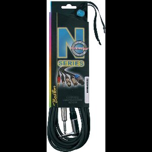 instrumentkabel, jack-haakse jack 9 meter, Neutrik connectoren