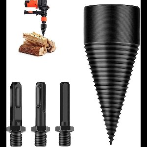 Zeynomax - Houtsplijter met schroef kegel voor splijthout - 42 mm - Boorkegel.