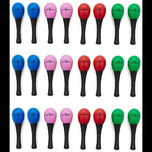 Premier NXT GEN Mini Plastic Maracas met Emmer, 12 paar