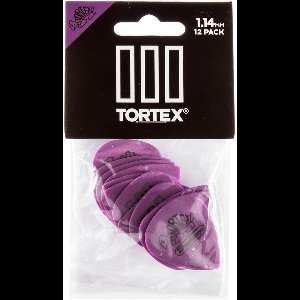 Dunlop 462P114 Tortex III Plectrum 1.14mm 12-Pack - Plectra, zakje met 12 stuks