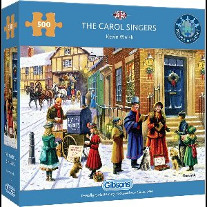 Gibsons - The Carol Singers (door Kevin Walsh) - 500 stukjes 48×34cm (b×h) - Legpuzzel voor volwassenen