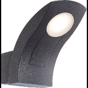 AEG lamp Brynna LED buitenwandlamp antraciet | 1x 6W LED geïntegreerd, (635lm, 3000K) | Schaal A ++ tot E | IP-beschermingsklasse: 54 - spatwaterdicht