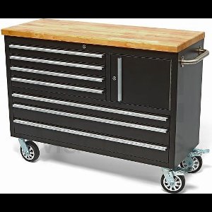 122 cm Profi Gereedschapswagen / Werkbank met Houten Blad