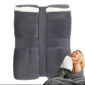 Golermo Luxe Dubbelzijdige Fleece Deken 150×200 cm – Extra Zacht, Warm & Licht – Donkergrijs – Dubbelzijdig – Plaid voor Bank, Bed & Woonkamer