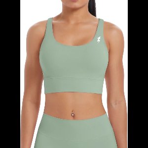 ELEVATE Bra Stevige Sport BH - High Impact - Ondersteuning - Comfortabel - Gekruiste Rug - Fitness - Yoga - Sport - Hoge Sterkte - Schokbestendig - Push Up - met Uitneembare Pads - voor Hardlopen & Fitness - Groen - Maat XL